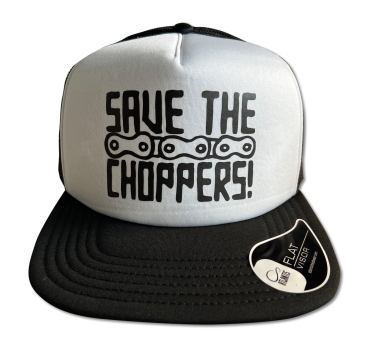 Save The Choppers! – Trucker Hat Chain Black-White