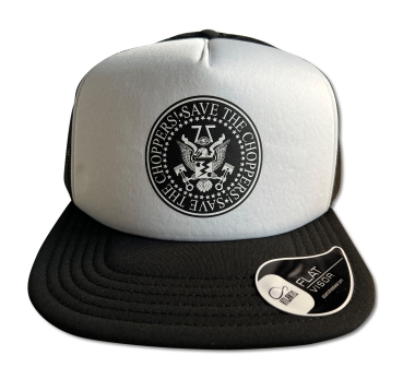 Save The Choppers! – Trucker Hat Eagle Black-White