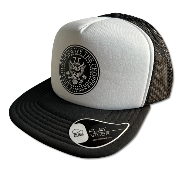 Save The Choppers! – Trucker Hat Eagle Black-White