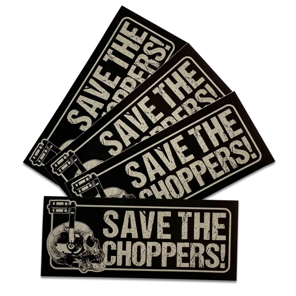 Save The Choppers! – Sticker-Set Skull